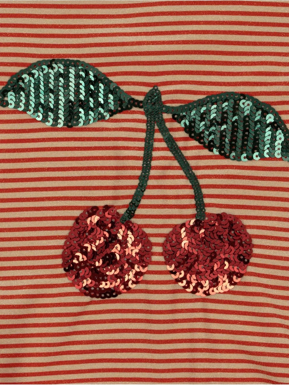NWT Konges Slojd – Jade Ls Swimsuit – Glitter Stripe Cherry Multiple Sizes